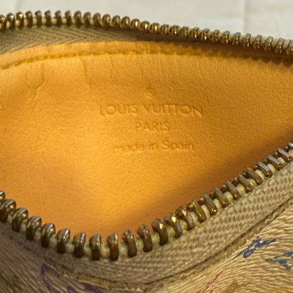 Louis Vuitton White Multicolor Monogram Pochette Cles coin purse - Picture 7 of 9